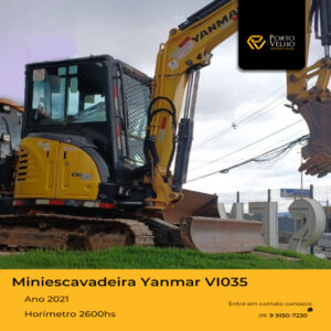 Miniescavadeira Yanmar VI035