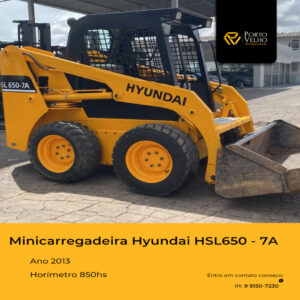 Mini carregadeira Hyundai HSL650-7A